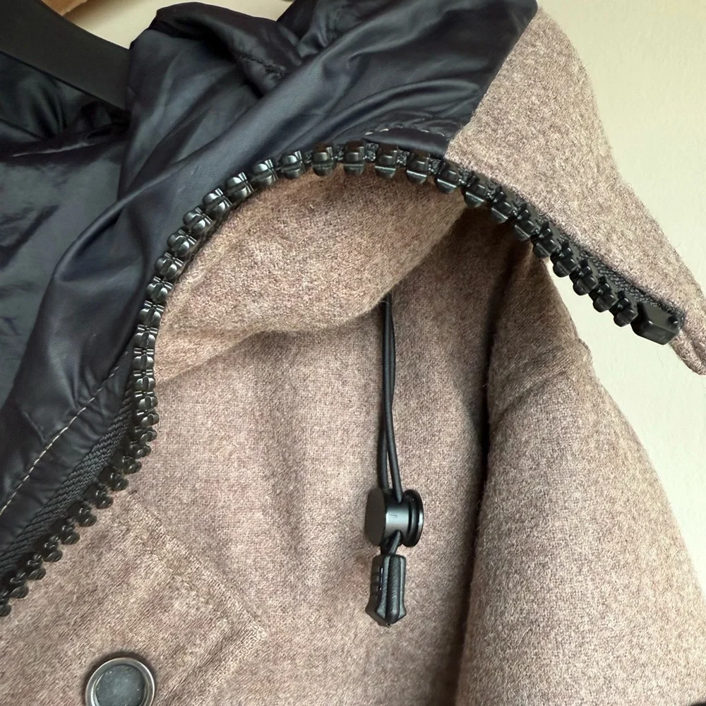 NWOT Canada Goose MacMillan Parka Wool Coat in Quicksand Melange Men's Sz L RARE - Picture 8 of 16